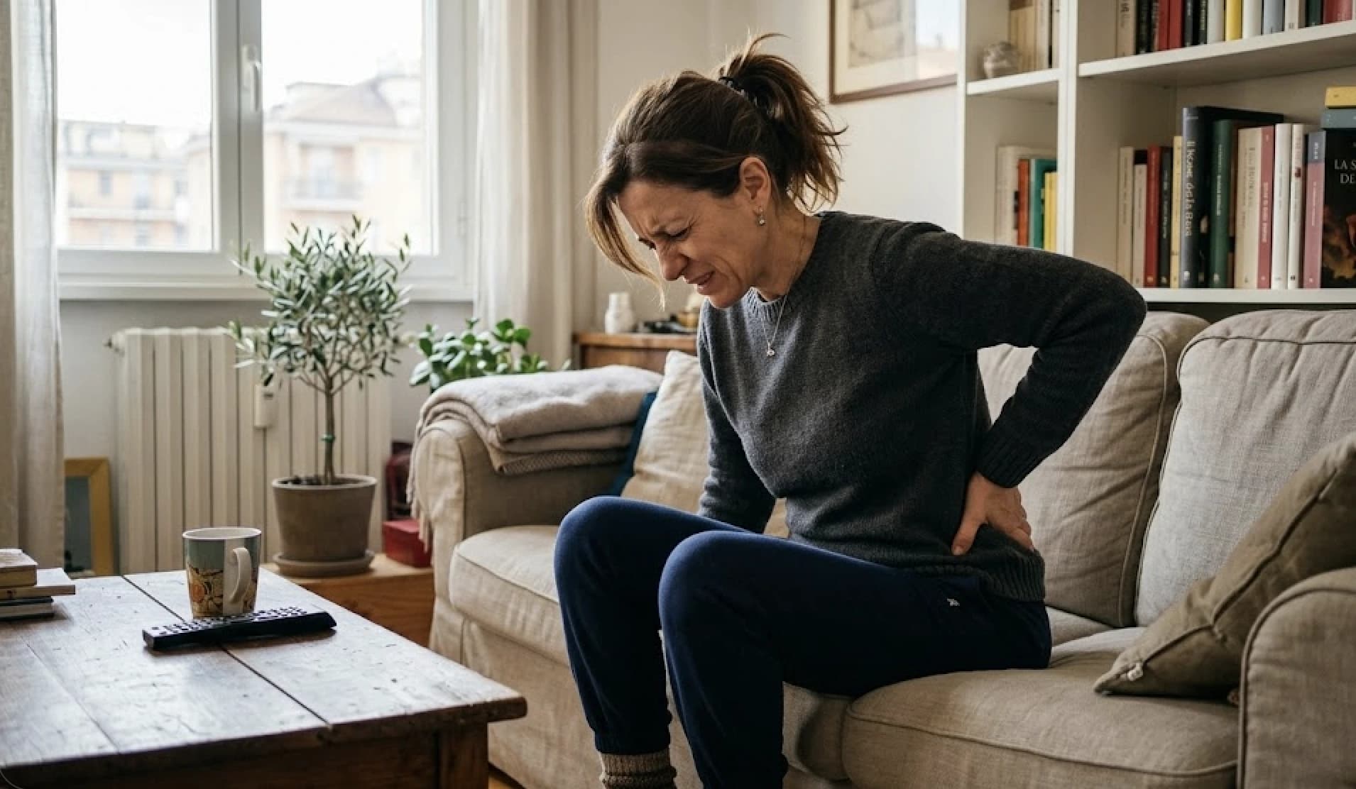 Paziente con dolore alla schiena